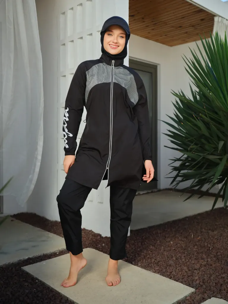 Parachute Burkini 5-piece, plain and elegant