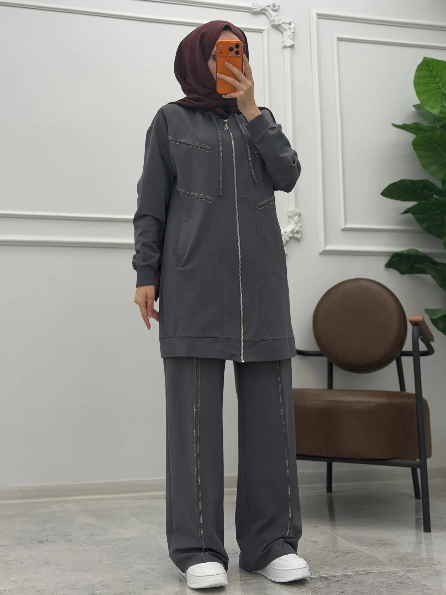 Practical two-piece cotton set