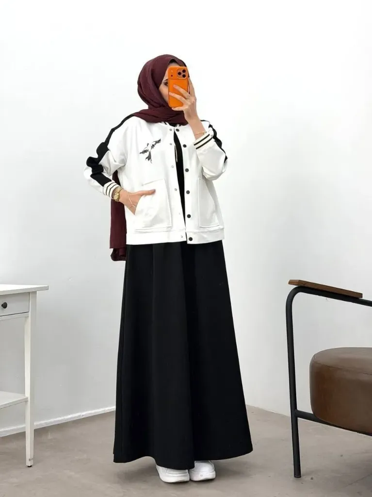 Two-piece cotton dress with rhinestones