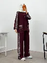 طقم قطعتين أوشو فخم مع ستراس