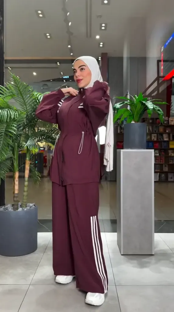 طقم قطعتين مودال ناعم (ماروني, S-M)