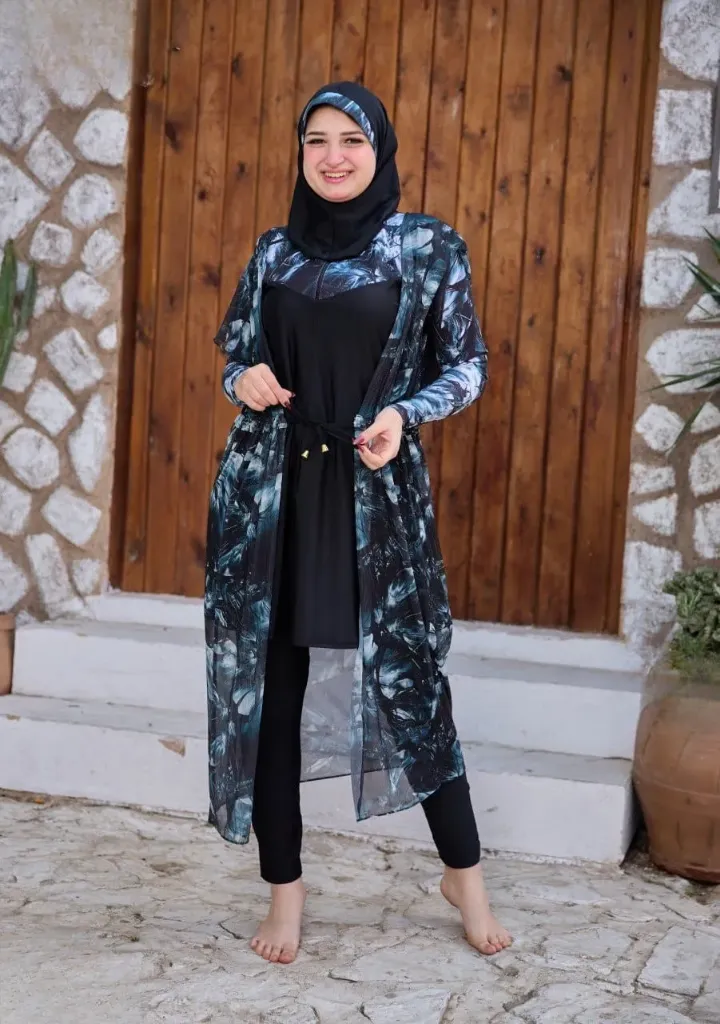 4-piece parachute burkini with cover-up (1)