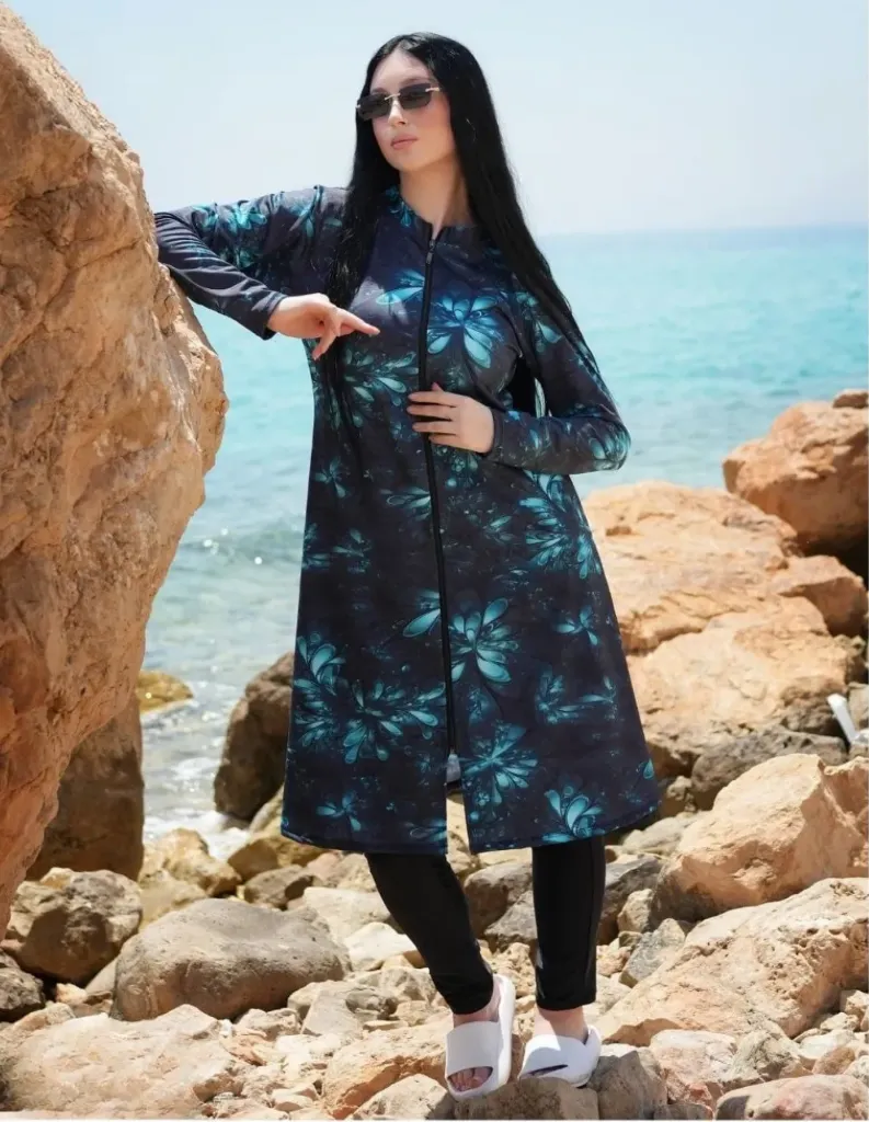 3-piece parachute burkini with stretch (1)