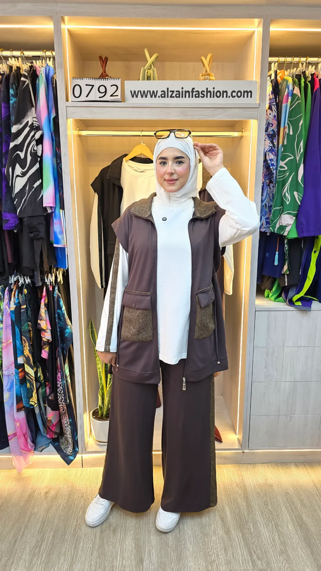 طقم قطني عملي مكوّن من 3  قطع. (أسود, 46)