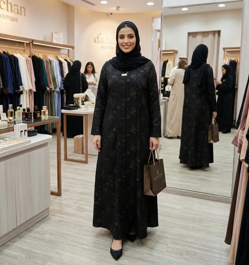 عباية ورود فاخرة قطعة واحدة