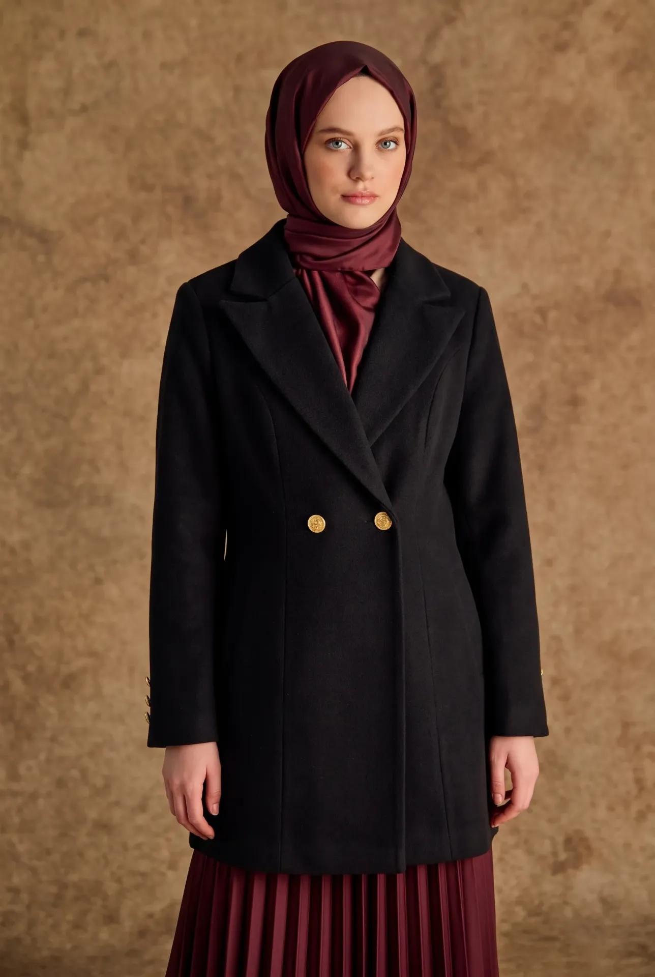 Luxurious black wool jacket