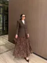 Occasion set: skirt + double crepe jacket