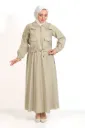 Two-piece skirt set with zipper
