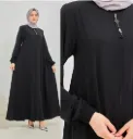 Plain silk abaya from Madinah