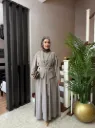 Two-piece dress + jacket in Tansal fabric