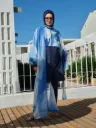 كاش مايو شيفون بألوان البحر