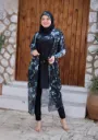 بوركيني 4 قطع براشوت مع كاش مايو