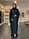 عباية قطعتين مطرزة مع شيلة