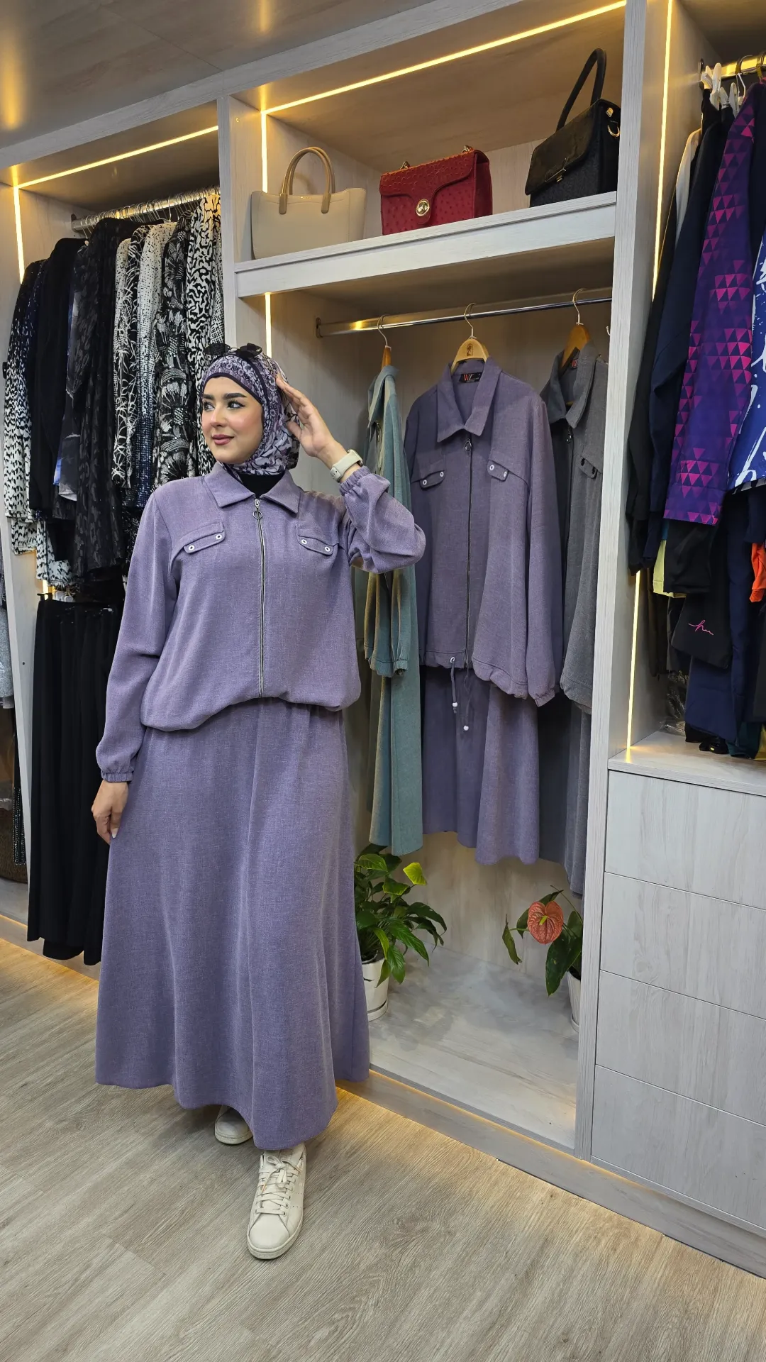 طقم تنورة صيفي