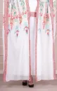 Ramadan abaya, chiffon, two pieces, embroidered